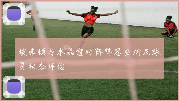 埃弗顿与水晶宫对阵阵容分析及球员状态评估